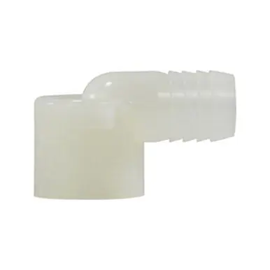 Midland Industries 33467W - 90° Elbow, 1/4" Hose Barbed x 1/4" FIP, Nylon
