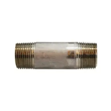 Midland Industries 52087 - Seamless Pipe Nipple, 3/4" MPT x 3/4" MPT, 4-1/2" L, Stainless Steel, SCH