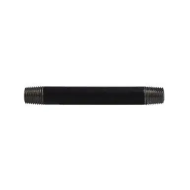 Midland Industries 59025SMLS - Seamless Pipe Nipple, 1/4" MPT x 1/4" MPT, 3-1/2" L, Steel, Black,