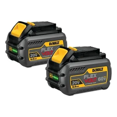 DeWalt DCB606-2 FLEXVOLT 20V/60V 6.0Ah Battery, 2-Pack