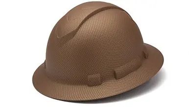 Pyramex HP 54118 - Ridgeline Full Brim Hard Hat, 4-Pt Ratchet Suspension, Copper