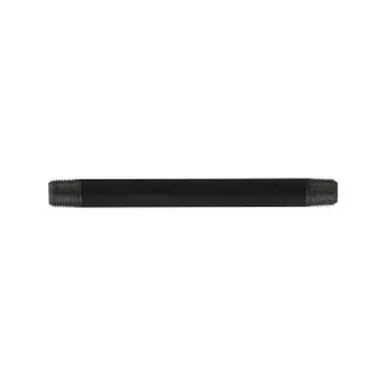 Midland Industries 57007 - Welded Pipe Nipple, 1/8" MPT x 1/8" MPT, 4" L, Steel, Black, SCH 40