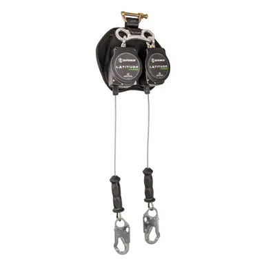 Safewaze SW8008-11LE-DL - Latitude Edge 11‘ Dual Cable SRL-P Snap Hooks