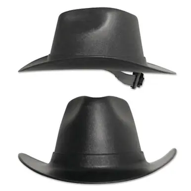 OccuNomix VCB200-06 Vulcan Cowboy Hard Hat, Black, Ratchet Suspension