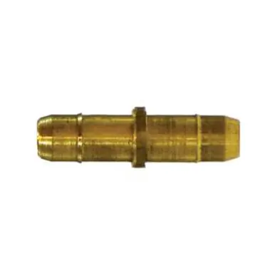 Midland Industries 07062-02 - Single Barb Mini Splicer, 1/4" Tube OD x 1/4" Tube OD, Brass