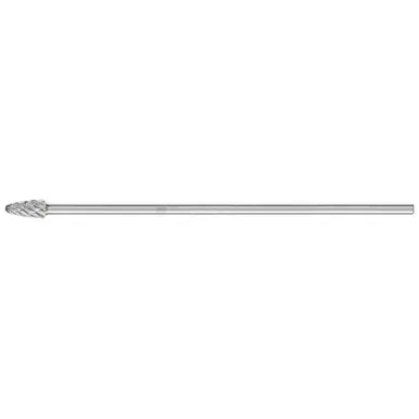 PFERD 25645 Carbide Bur - Tree, STEEL Cut 3/8" x 3/4" x 1/4" Shank - SF-3 L6