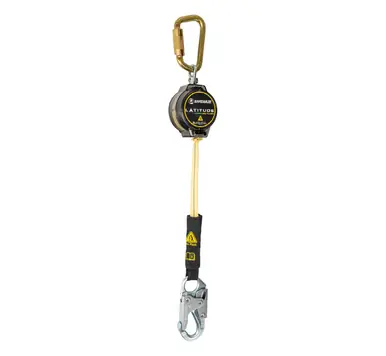 Safewaze 020-5200 - Latitude Pro Arc Flash 7‘ Single Web SRL, Steel Carabiner, Snap Hook