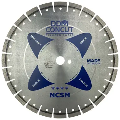 DDM Concut NCSM12125 - 12" x .125 x 1"-20mm Masonry General Purpose Diamond Blade