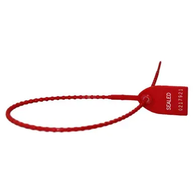 TydenBrooks S32011121-01 - 12" Tug Tight Security Seal, Red, 1000ct