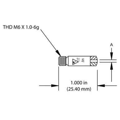 TWECO 1160-1135 MIG Contact Tip, 0.035" Wire, 16ST
