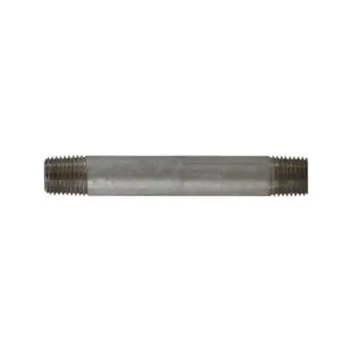 Midland Industries 52027 - Seamless Pipe Nipple, 1/4" MPT x 1/4" MPT, 4-1/2" L, Stainless Steel, SCH