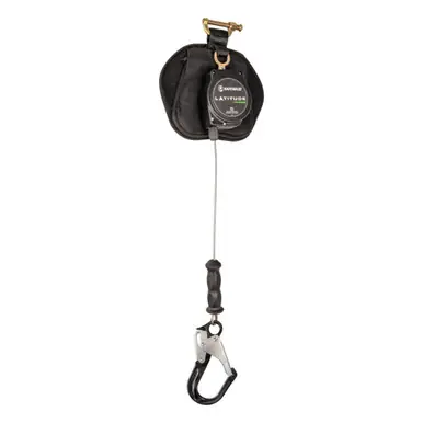 Safewaze SW8008-11LE-RBHALU - Latitude Edge 11‘ Single Cable SRL-P Alu Rebar Hook