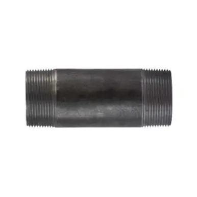 Midland Industries 57188 - Welded Pipe Nipple, 2-1/2" MPT x 2-1/2" MPT, 7" L, Steel, Black, SCH 40