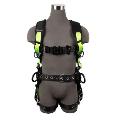 Safewaze FS377-M - Wind & Tower Construction Harness Alu 3D, Alu QC Chest, Alu FD, TB Legs (M)