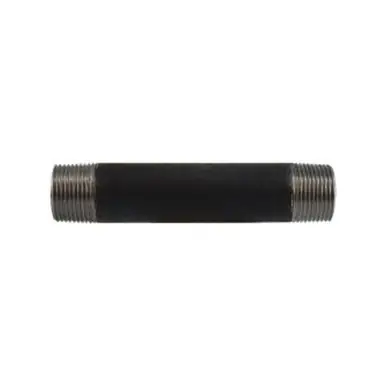 Midland Industries 59108SMLS - Seamless Pipe Nipple, 1" MPT x 1" MPT, 5-1/2" L, Steel, Black, SCH 80