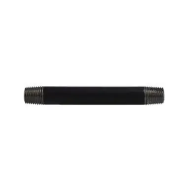 Midland Industries 59020SMLS - Seamless Pipe Nipple, 1/4" MPT x 1/4" MPT, 7/8" L, Steel, Black, SCH
