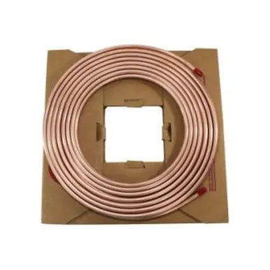 Midland Industries 972181 - Refrigeration Tubing, Copper, 0.128" ID, 3/16" OD, 50 ft L, 0.03 in