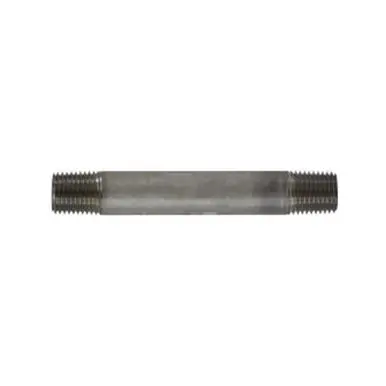 Midland Industries 49023 - Welded Pipe Nipple, 1/4" MPT x 1/4" MPT, 2-1/2" L, Stainless Steel, SCH