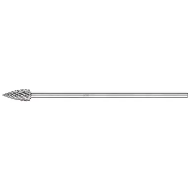 PFERD 25646 Carbide Bur - Tree (Pointed End), STEEL Cut 1/2" x 1/1" x 1/4" Shank - SG-5 L6