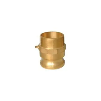 Midland Industries CGF-050-B1 - Cam & Groove Adapter, 1/2" Type F x 1/2" NPT(M), Brass