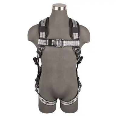 Safewaze 020-1231 - PRO+ Slate Full Body Harness Alu 1D, Alu QC Chest, TB Legs (L)