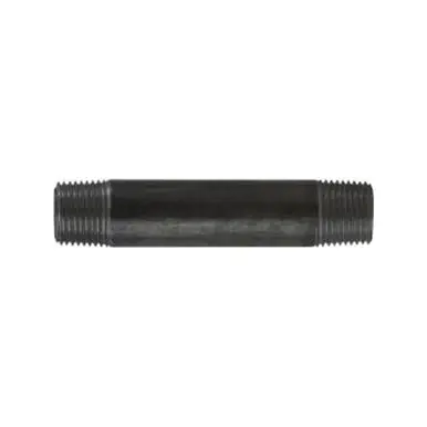 Midland Industries 57075 - Welded Pipe Nipple, 1/2" MPT x 1/2" MPT, 11" L, Steel, Black, SCH 40