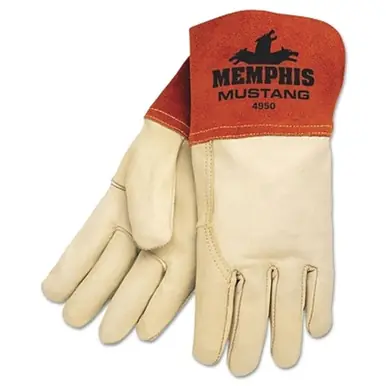 MCR 4950S Mustang Leather Welding Gloves, Small (12pk)