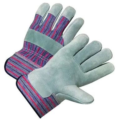 Anchor Brand 2100 Cowhide Leather Palm Gloves, Large, Pearl Gray Canvas Back (12pk)