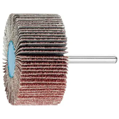 PFERD 45305 2-1/2" x 1/2" Mounted Flap Wheel 1/4" Shank - Aluminum Oxide - 40 Grit (10pk)