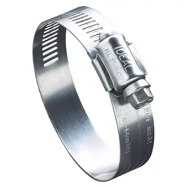 Ideal 6820 Worm Drive Clamp, 1-1/8" Hose ID, SS (10pk)