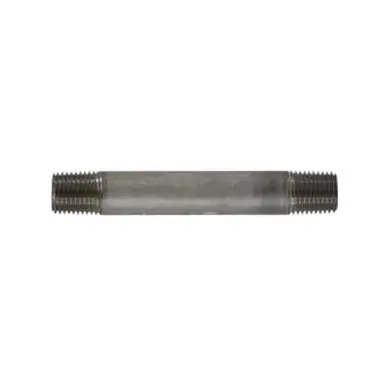 Midland Industries 49031 - Welded Pipe Nipple, 1/4" MPT x 1/4" MPT, 7" L, Stainless Steel, SCH 40