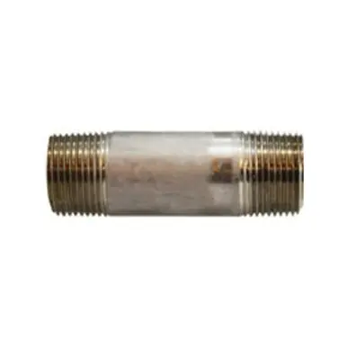 Midland Industries 52082 - Seamless Pipe Nipple, 3/4" MPT x 3/4" MPT, 2" L, Stainless Steel, SCH 80