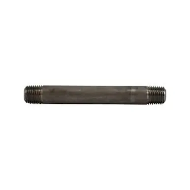 Midland Industries 51030 - Seamless Pipe Nipple, 1/4" MPT x 1/4" MPT, 6" L, Stainless Steel, SCH 80
