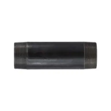 Midland Industries 57174 - Welded Pipe Nipple, 2" MPT x 2" MPT, 12" L, Steel, Black, SCH 40 Schedule