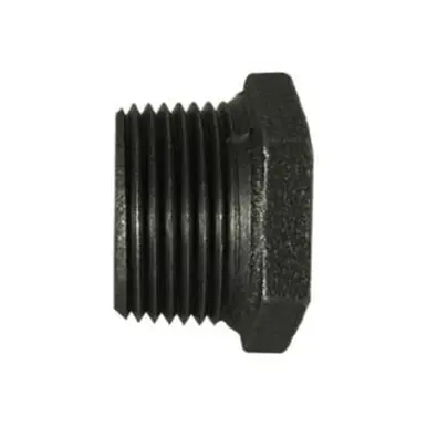 Midland Industries 65534 - Reducer Hex Bushing, 2-1/2" MPT x 1-1/2" FPT, Iron, Black