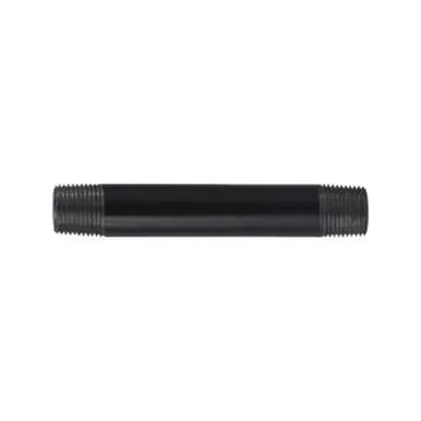 Midland Industries 57430 - Welded Pipe Nipple, 3/8" MPT x 3/8" MPT, 18" L, Steel, Black, SCH 40
