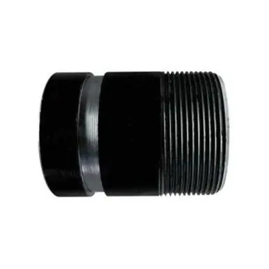 Midland Industries 59162TV - Seamless Pipe Nipple, 2" Threaded x 2" Grooved, 3" L, Steel, Black, SCH