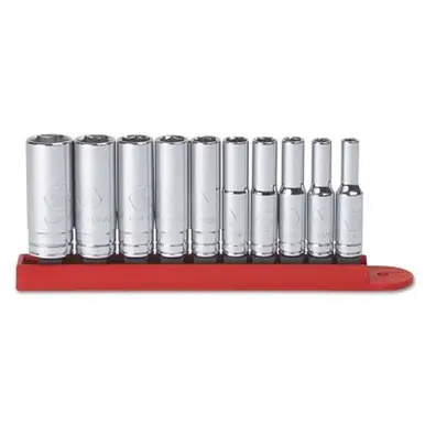 GEARWRENCH 80305 Socket Set, 1/4" Drive, 10pc Deep, SAE