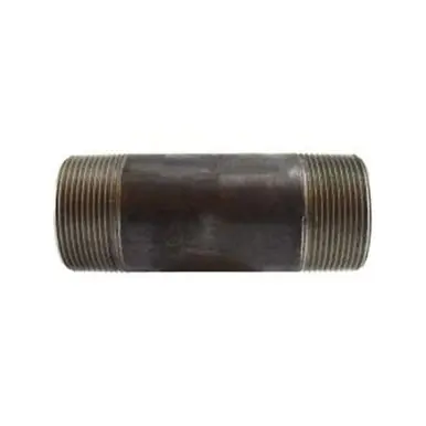 Midland Industries 59187SMLS - Seamless Pipe Nipple, 2-1/2" MPT x 2-1/2" MPT, 6" L, Steel, Black,