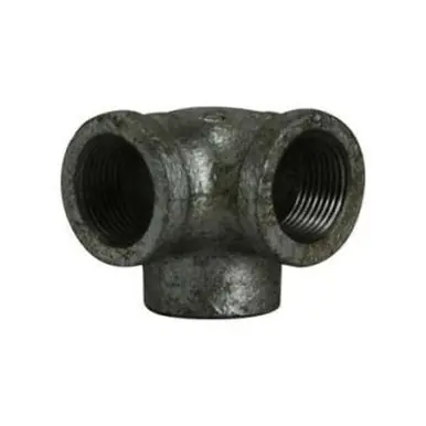 Midland Industries 65582 - Side Outlet Elbow, 3/8" FPT x 3/8" FPT, Iron, Black, 150 lb