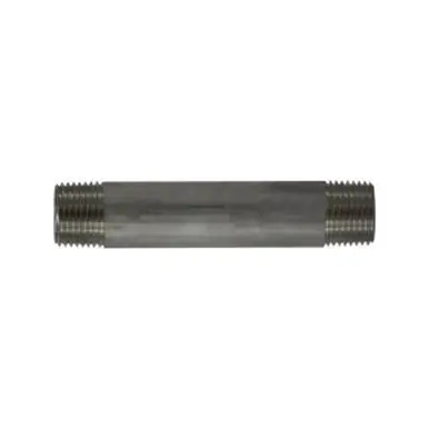 Midland Industries 49073 - Welded Pipe Nipple, 1/2" MPT x 1/2" MPT, 9" L, Stainless Steel, SCH 40