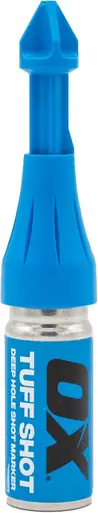 OX Tools Tuff Shot Deep Reach Marker Tool, Drill Hole Markers, Chalkshot of Non Permanent Shot of