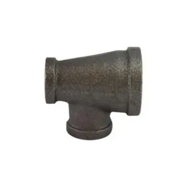 Midland Industries 65292 - Reducing Tee, 1" FPT x 1/2" FPT x 1/2" FPT, Iron, Black, 150 lb