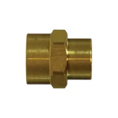 Midland Industries 06119-0602 - Light Pattern Reducing Coupling, 3/8" NPT(F)F x 1/8" NPT(F)F, 0.94"