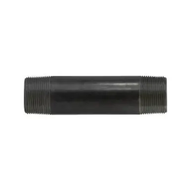Midland Industries 57135 - Welded Pipe Nipple, 1-1/4" MPT x 1-1/4" MPT, 12" L, Steel, Black, SCH 40