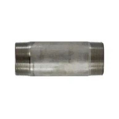 Midland Industries 49182 - Welded Pipe Nipple, 2-1/2" MPT x 2-1/2" MPT, 3-1/2" L, Stainless Steel