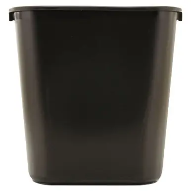 Rubbermaid FG295600BLA Wastebasket, 7 Gallon, Black