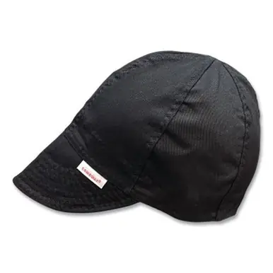 Comeaux Caps 1000-B-7-1/2 Single Sided Cap, Size 7-1/2, Black