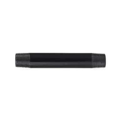 Midland Industries 57055 - Welded Pipe Nipple, 3/8" MPT x 3/8" MPT, 11" L, Steel, Black, SCH 40