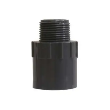 Midland Industries 836012 - Adapter, 1-1/4" MIP x 1-1/4" Slip, PVC, SCH 80 Schedule